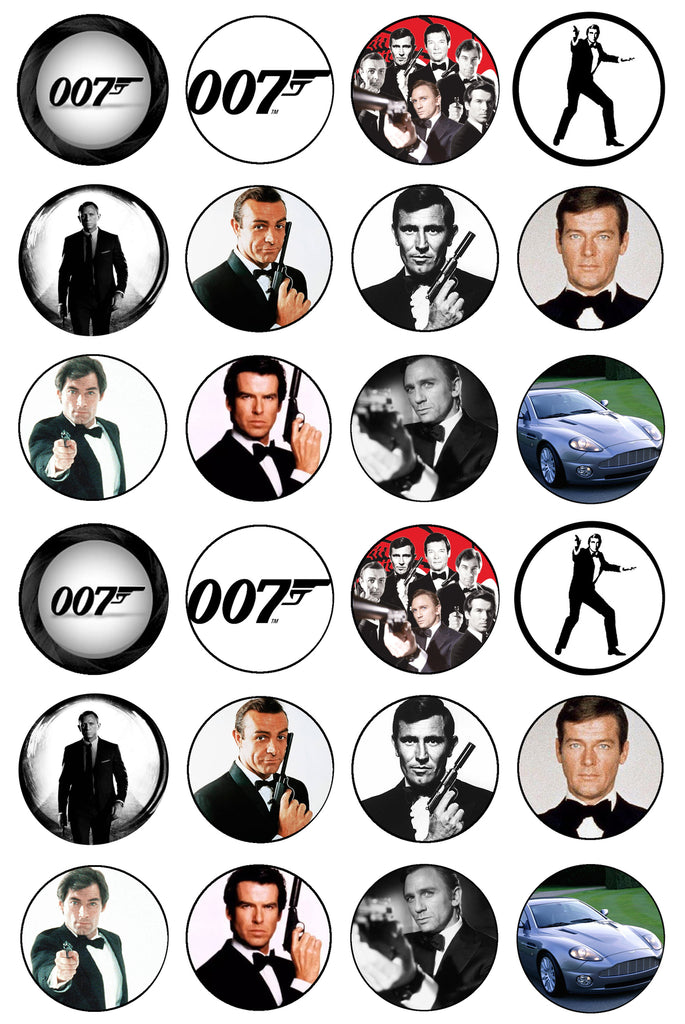 James Bond 007 Pierce Brosnan Edible Cupcake Topper Images ABPID03956 ...