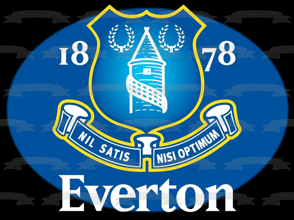 Everton Football Club Crest the Toffees Edible Cake Topper Image ABPID ...