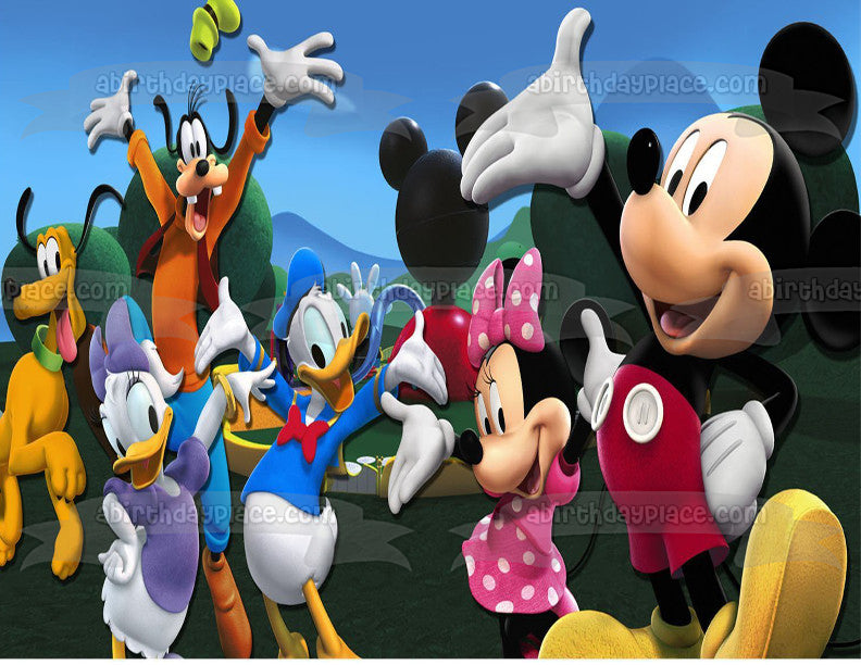 Mickey Mouse Clubhouse Minnie Mouse Goofy Pluto Donald Duck and Daisy ...