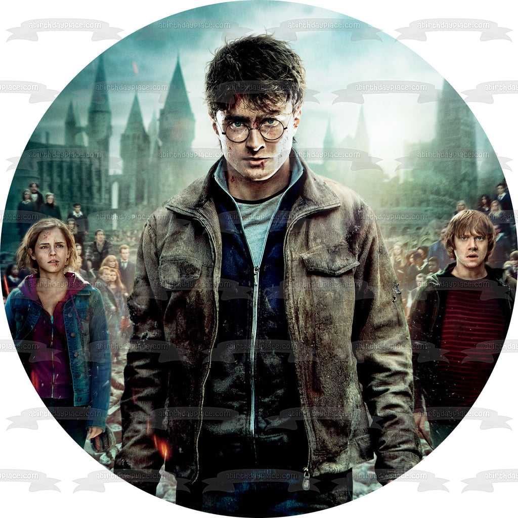 Harry Potter and the Deathly Hallow Hermione Granger Ron Weasley Edibl – A  Birthday Place