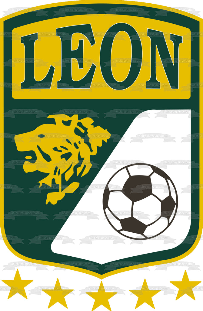 Club Leon Mexican Pro Football Club Logo Edible Cake Topper Image ABPI – A  Birthday Place