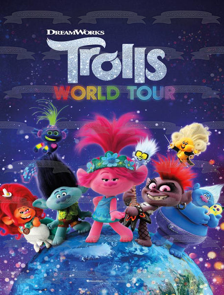 DreamWorks Trolls World Tour Movie Poster Poppy Branch Thrash Queen Es ...