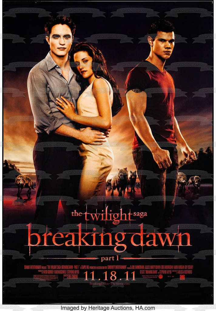 The Twilight Saga: Breaking Dawn Part 1 Movie Poster Edward Bella Jaco – A  Birthday Place