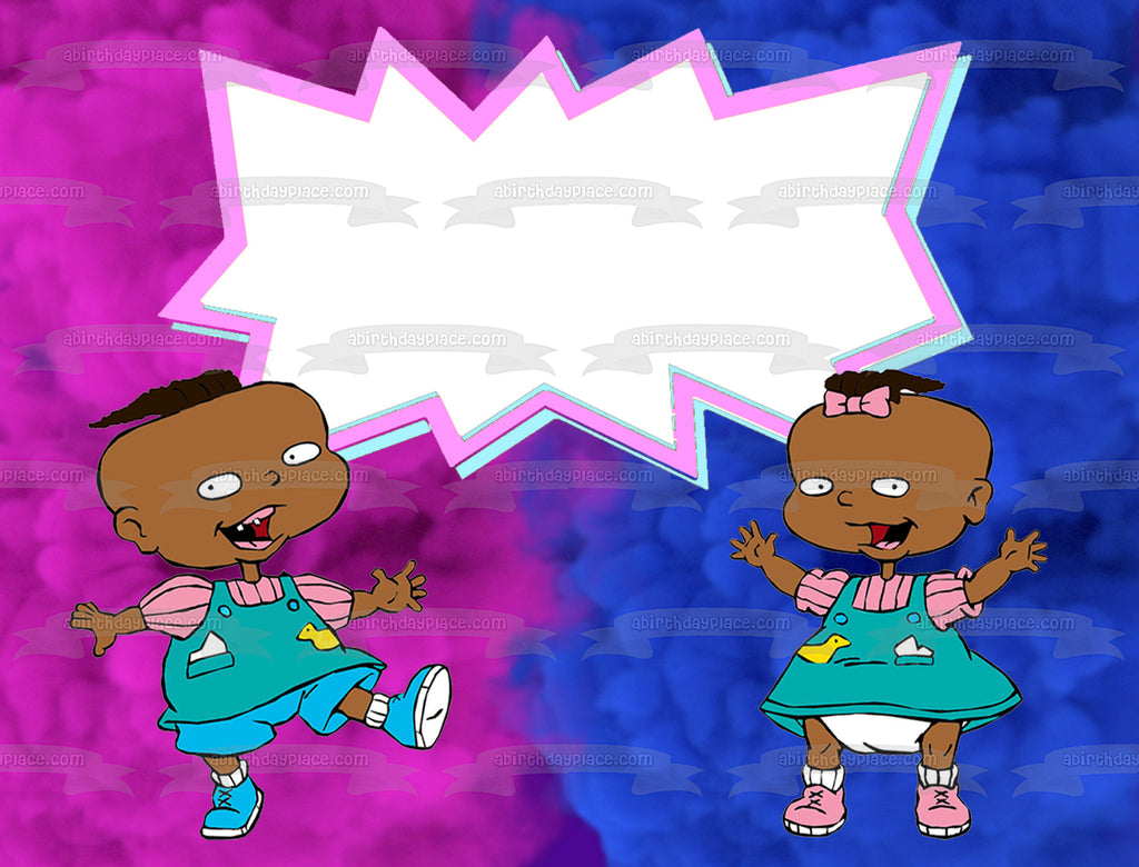 African American Rugrats Twins Birthday Invitation DIY Bobotemp | lupon ...