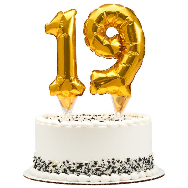 Inflatable Gold Numeral 1 Anagram® Cake Pic
