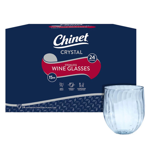 Chinet Cut Crystal 9 oz. Cup (2 Sets of 100 Each, Total of 200 Ct.)
