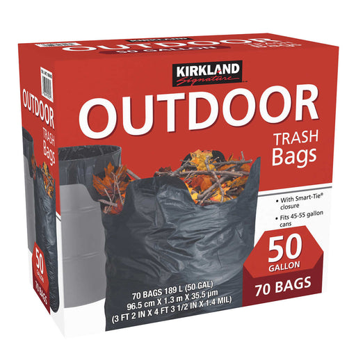 Kirkland Heavy Duty Compactor & Kitchen Trash Bags, 18 Gallon, 70 Bags FREE  SHIP