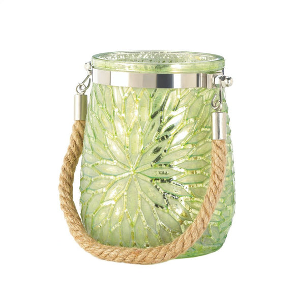 green candle holder