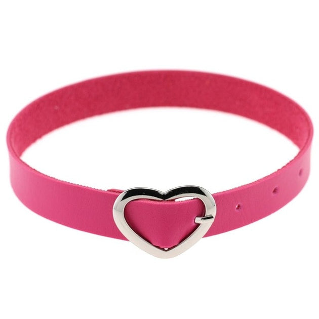 Cute Heart Buckle Collar (12 Colors Available) – The Littlest Gift Shop