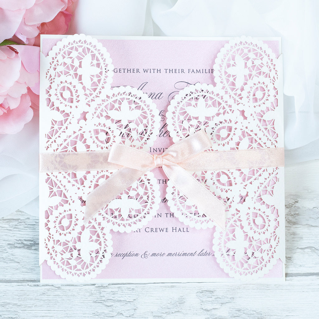 lace wedding invitations