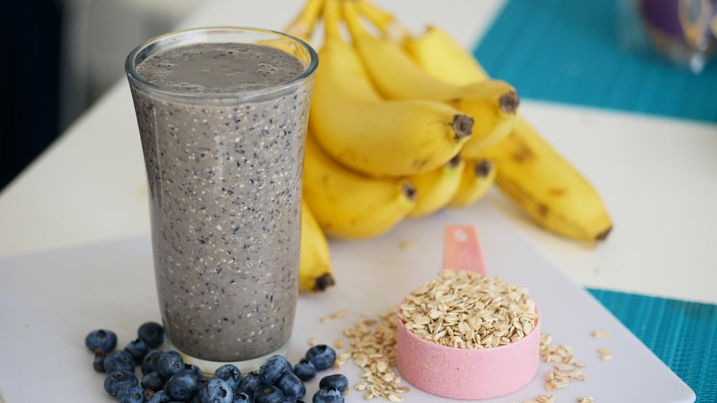 Blueberry Muffin Smoothie (Great for Digestion) wholesome influence
