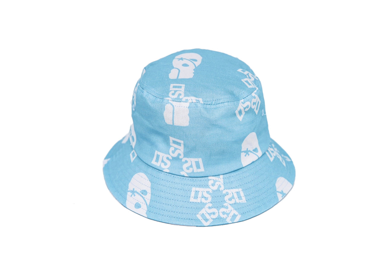 LTS Baby Blue Pattern Bucket Hat