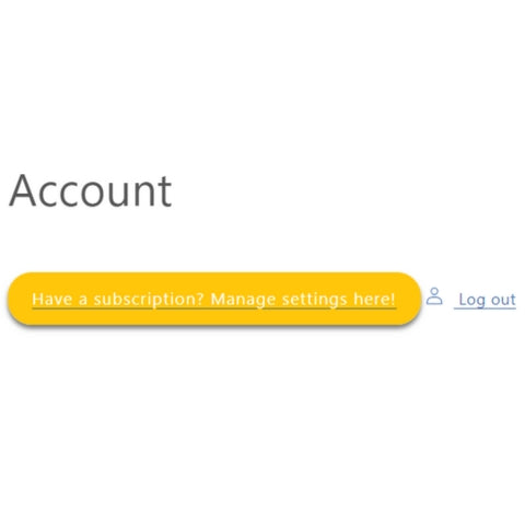 Manage Subscription button under Account Settings