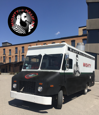 Mighty Halifax Style Food Truck in front of the C.C. Snowdon building.