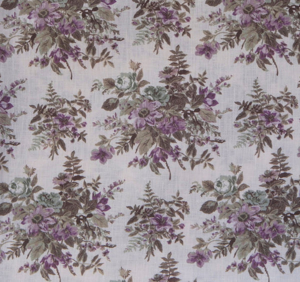 French angel toile fabric violet pink stripe from Brick House