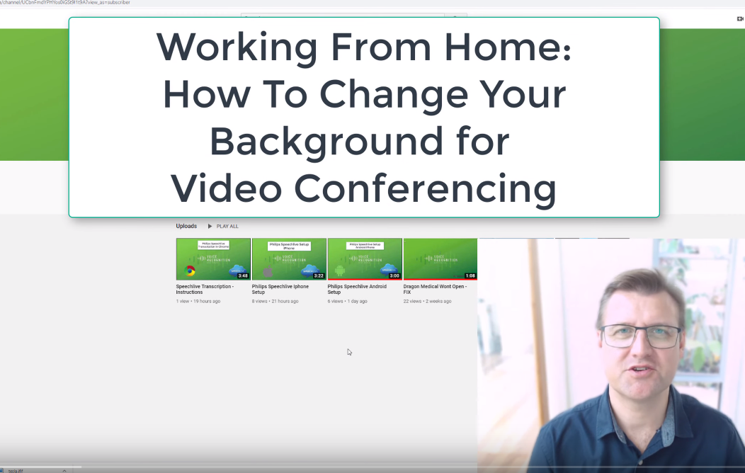 Work from home - Video conferencing background removal – Voice Recognition  Australia
