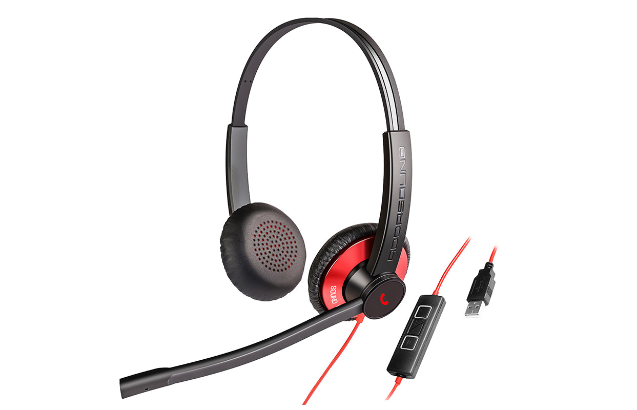 wired usb headset with microphone