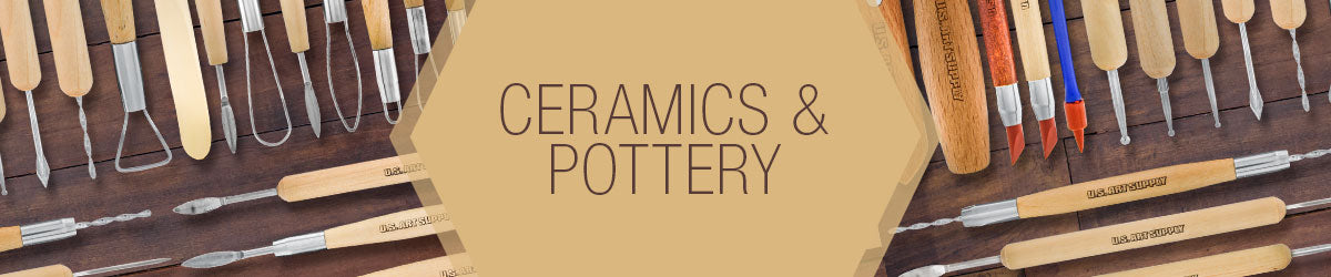 US Art Supply Pottery, Clay & Ceramics 14 Piece Tool Set Sculpting w/ Case