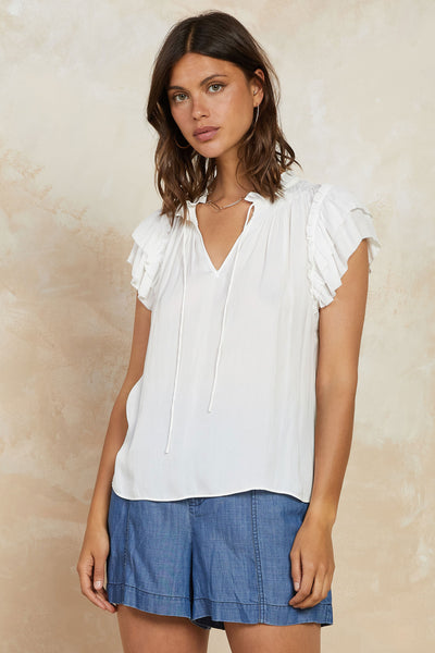 Sadie Tiered Sleeve Blouse – CURRENT AIR