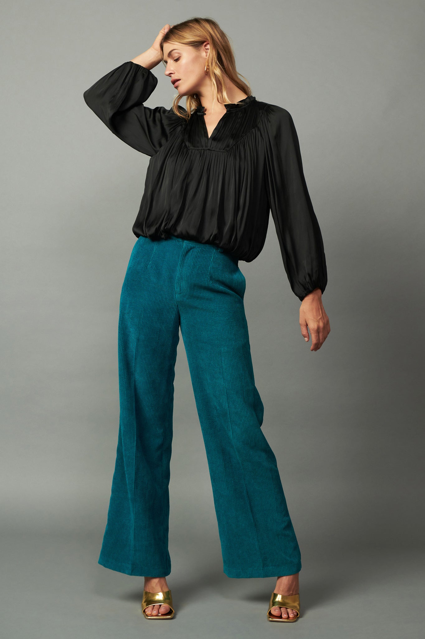 Shirred Yoke Blouse – CURRENT AIR