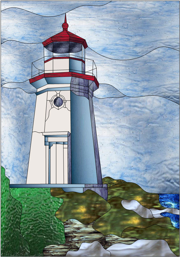 Lighthouse Stained Glass Pattern Paned Expressions Stained Glass