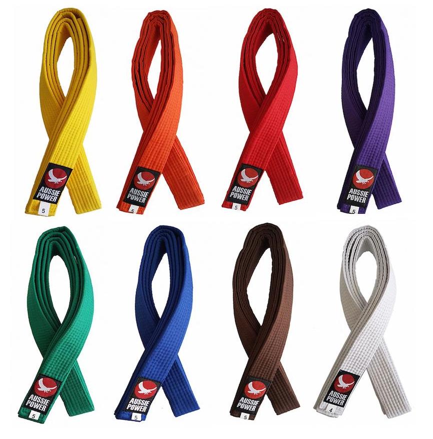 Double Wraps Colour Belts – Adelaide martial arts shop