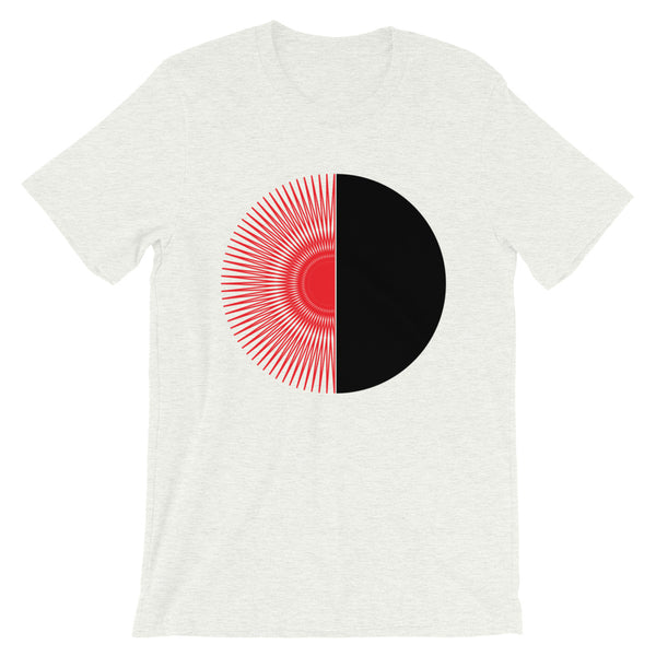 Red Half Star Black Half Circle Unisex T Shirt Abyssinian Kiosk