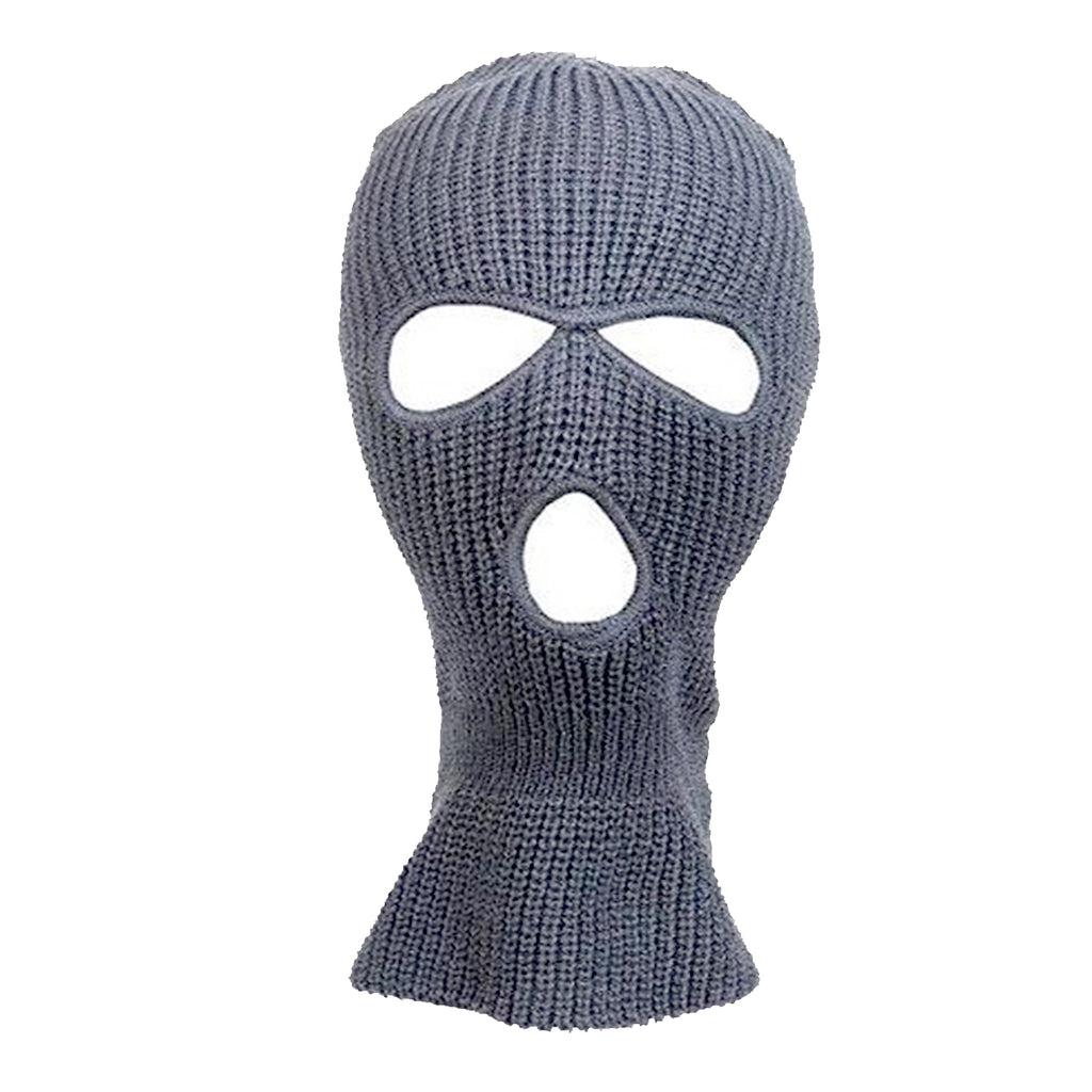 Wholesale Plain Winter Acrylic Knitted 3-Hole Ski Mask – 2040USA