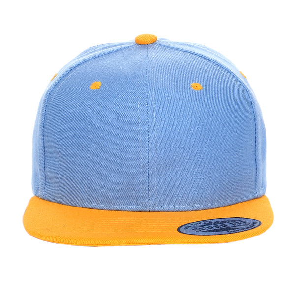 Two-Tone Blank Adjustable Flat Bill Plain Snapback Hats - More Colors –  2040USA