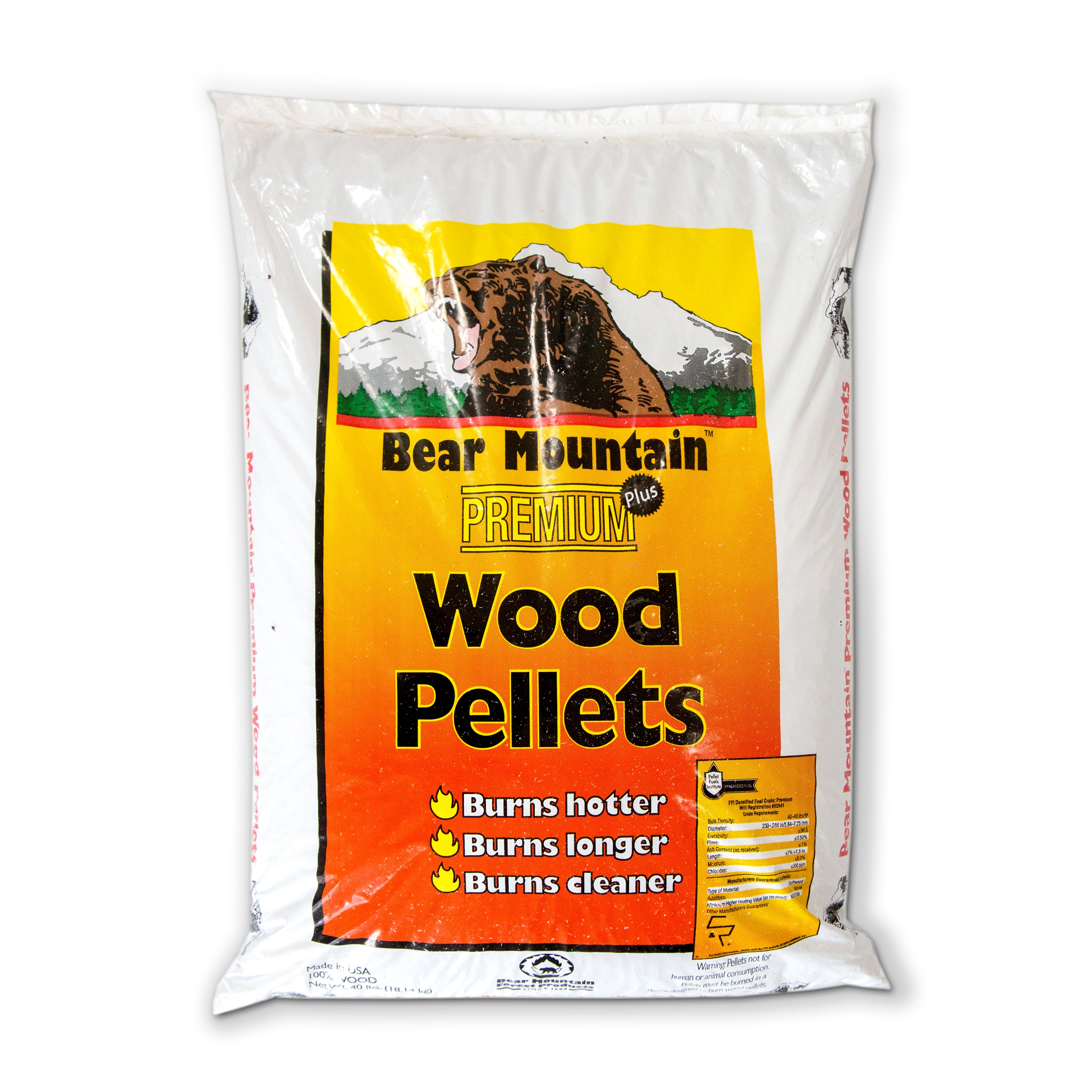 Bear Mountain Premium Wood Fuel Pellets Renewable Hot And Efficient Lignetics