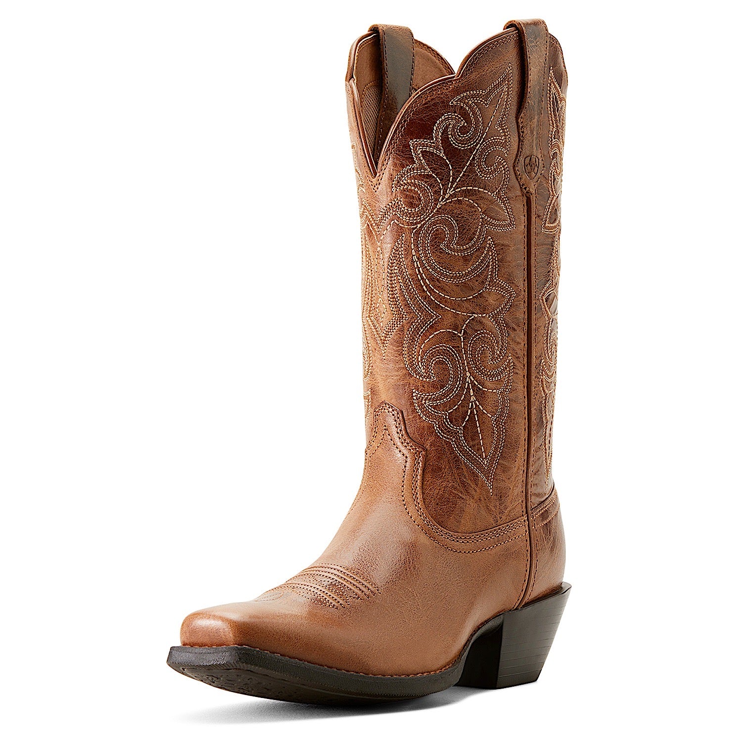 Ariat Women's Round Up Square Toe Western Boot Ready Russet - The Stable Door product image