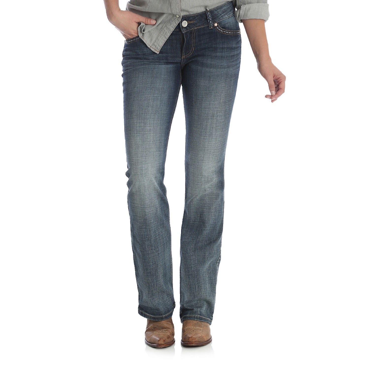 wrangler women's boot cut jeans