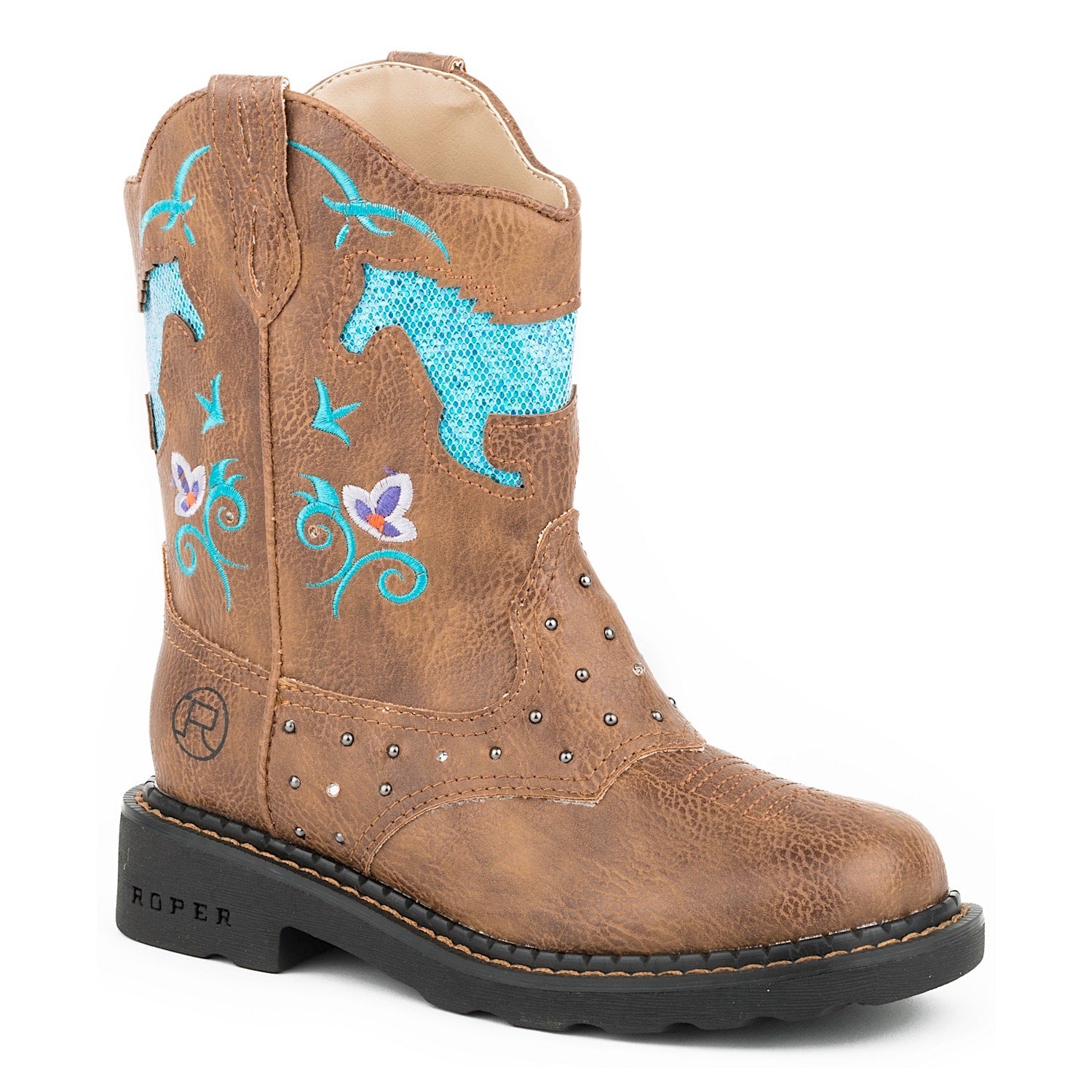 western boots with flowers