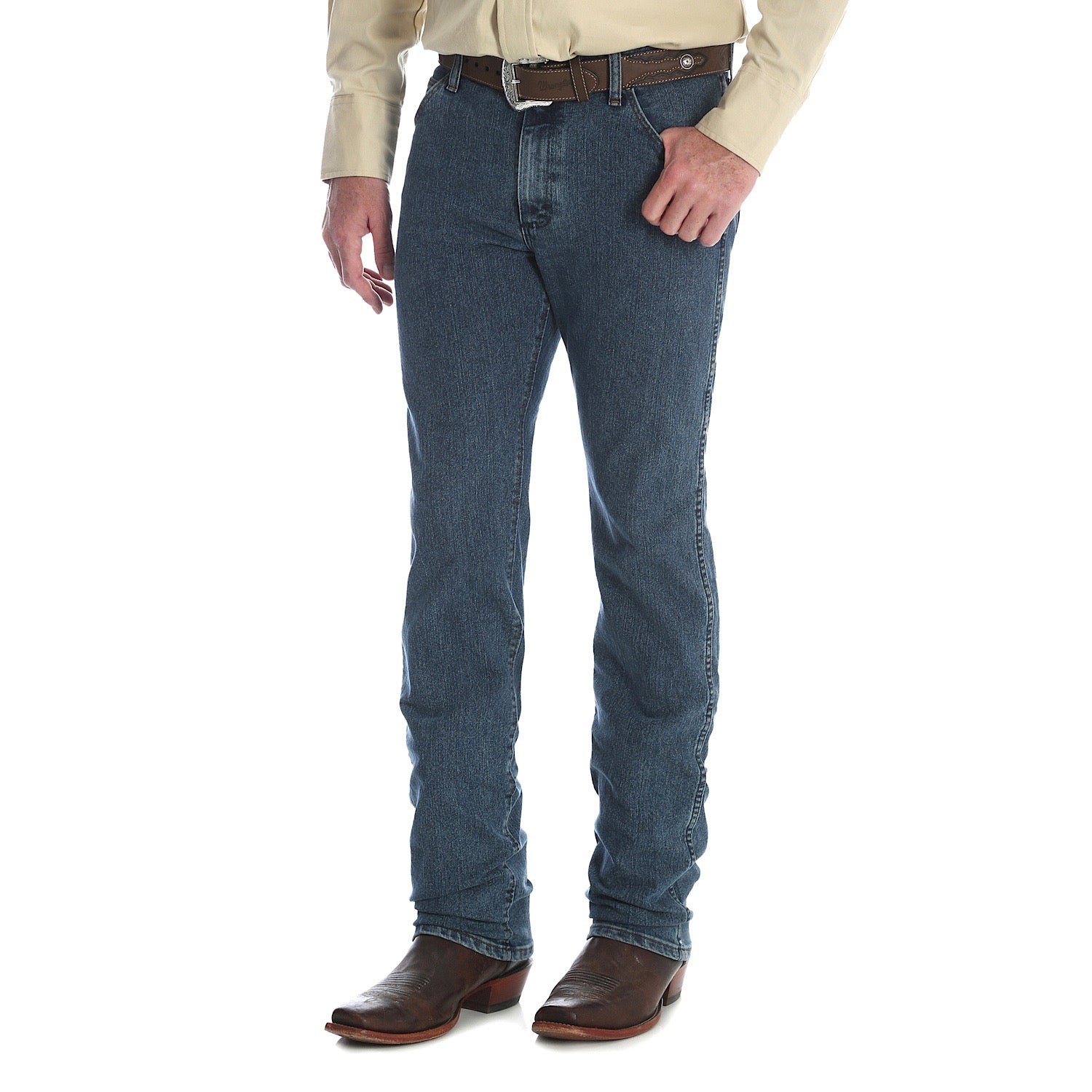 cowboy cut slim fit jeans