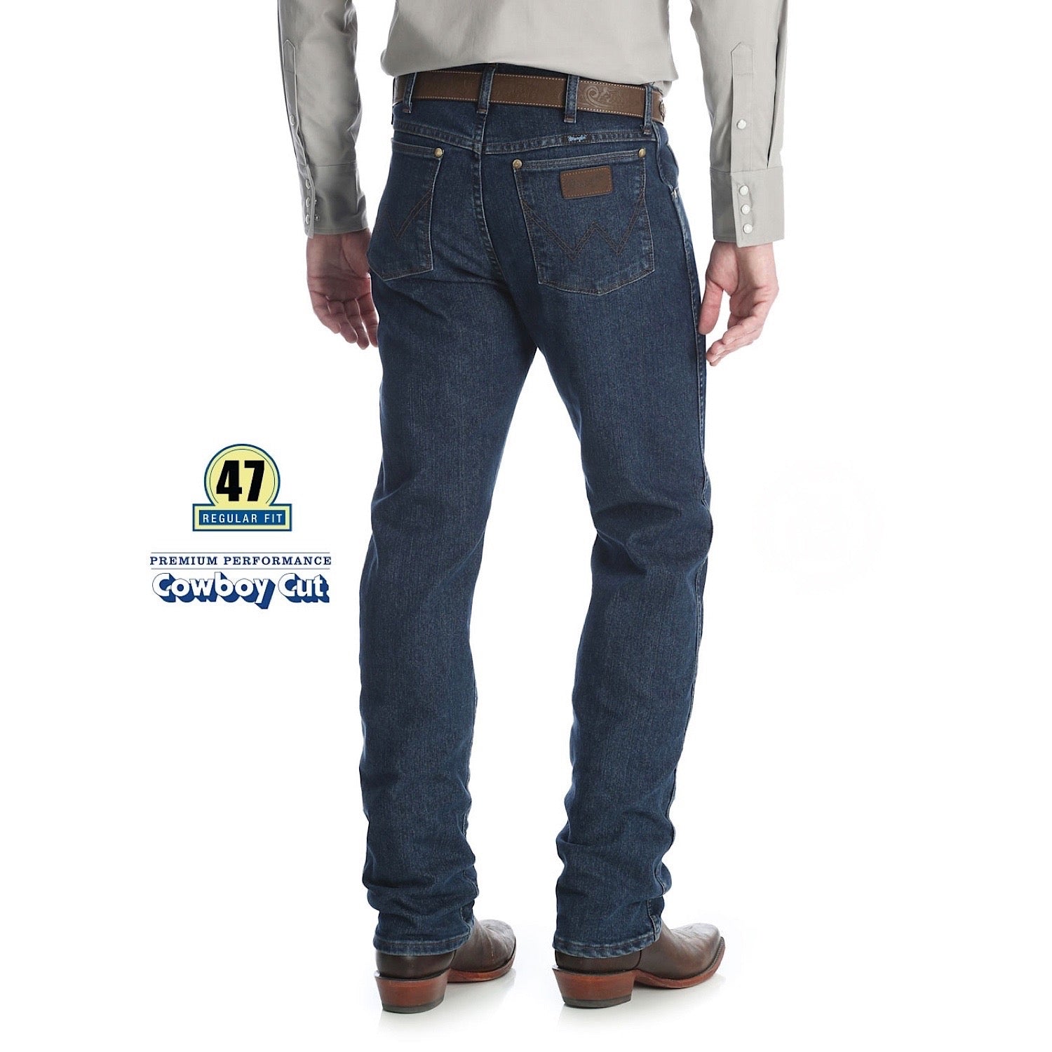 Buy Wrangler Mens Premium Performance Cowboy Cut CV Regular Fit Jean Midni  - The Stable Door