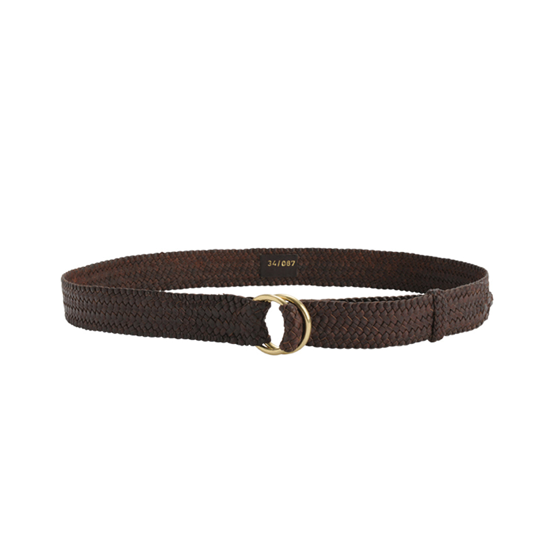 Buy R M Williams Brown Plaited Kangaroo Leather 1 1 4 Brass O Ring Belt The Stable Door