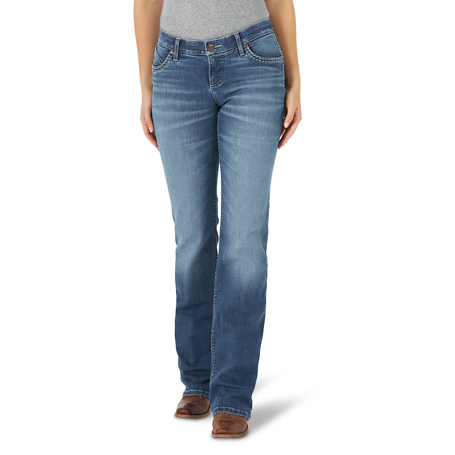 Buy Wrangler Womens Low Rise Boot Cut Shiloh Jean Scarlett - The Stable Door