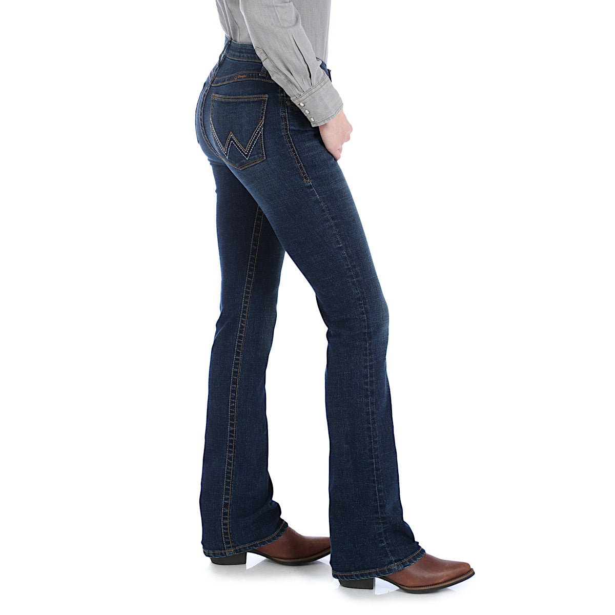 Buy Wrangler Womens Mid Rise Waist Ultimate Riding Jean Willow Lovette -  The Stable Door