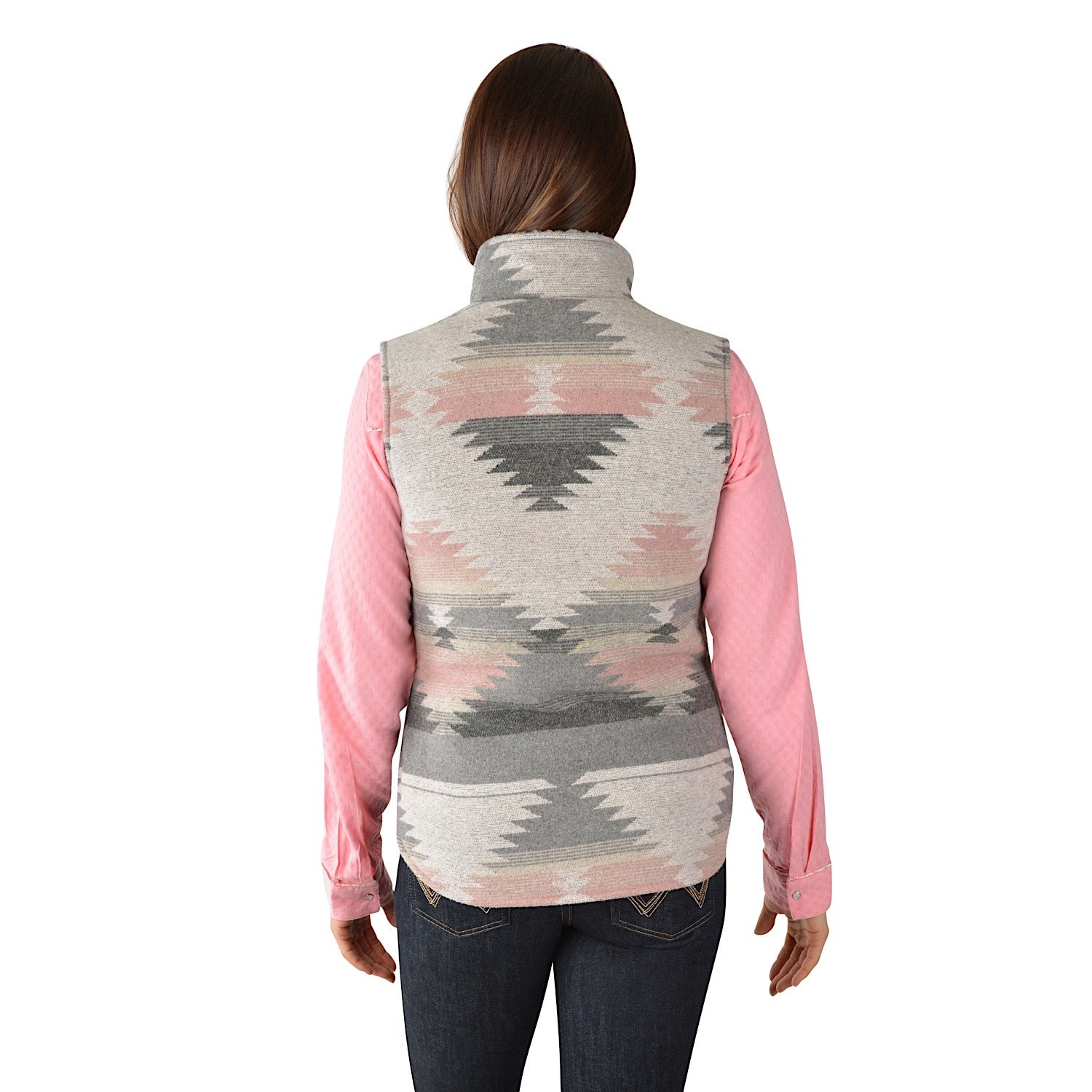 Buy Wrangler Womens Harlene Vest Grey/Pink - The Stable Door