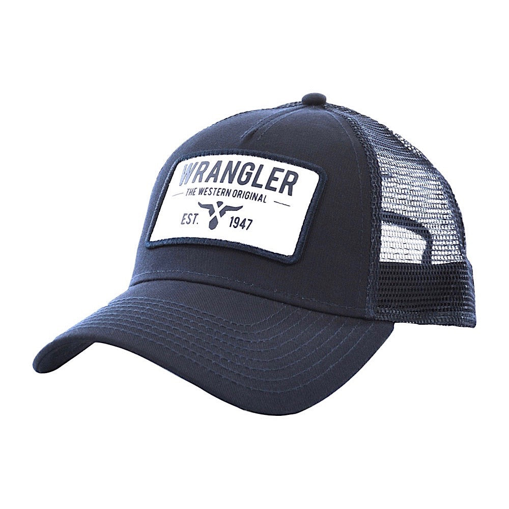 Buy Wrangler Mens Gilford Trucker Cap Black XCP1914CAP - The Stable Door