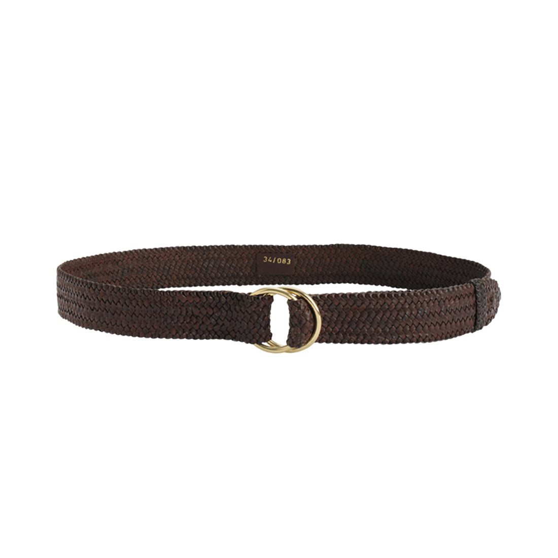 Buy R M Williams Brown Plaited Kangaroo Leather 1 1 2 Brass O Ring Belt The Stable Door