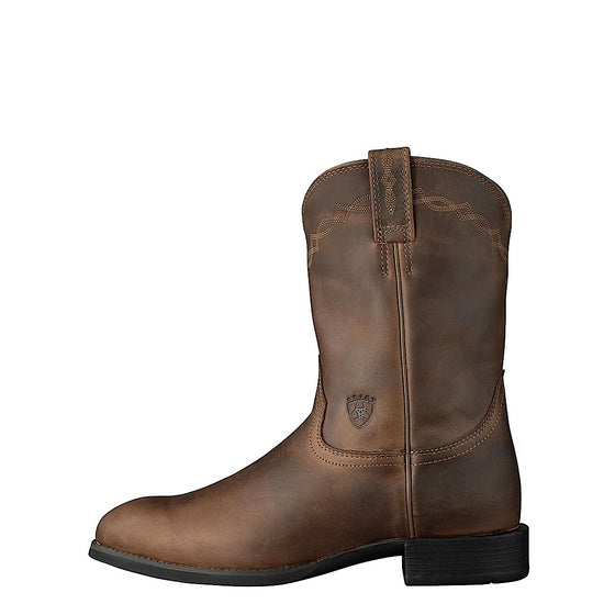 heritage roper wide square toe western boot