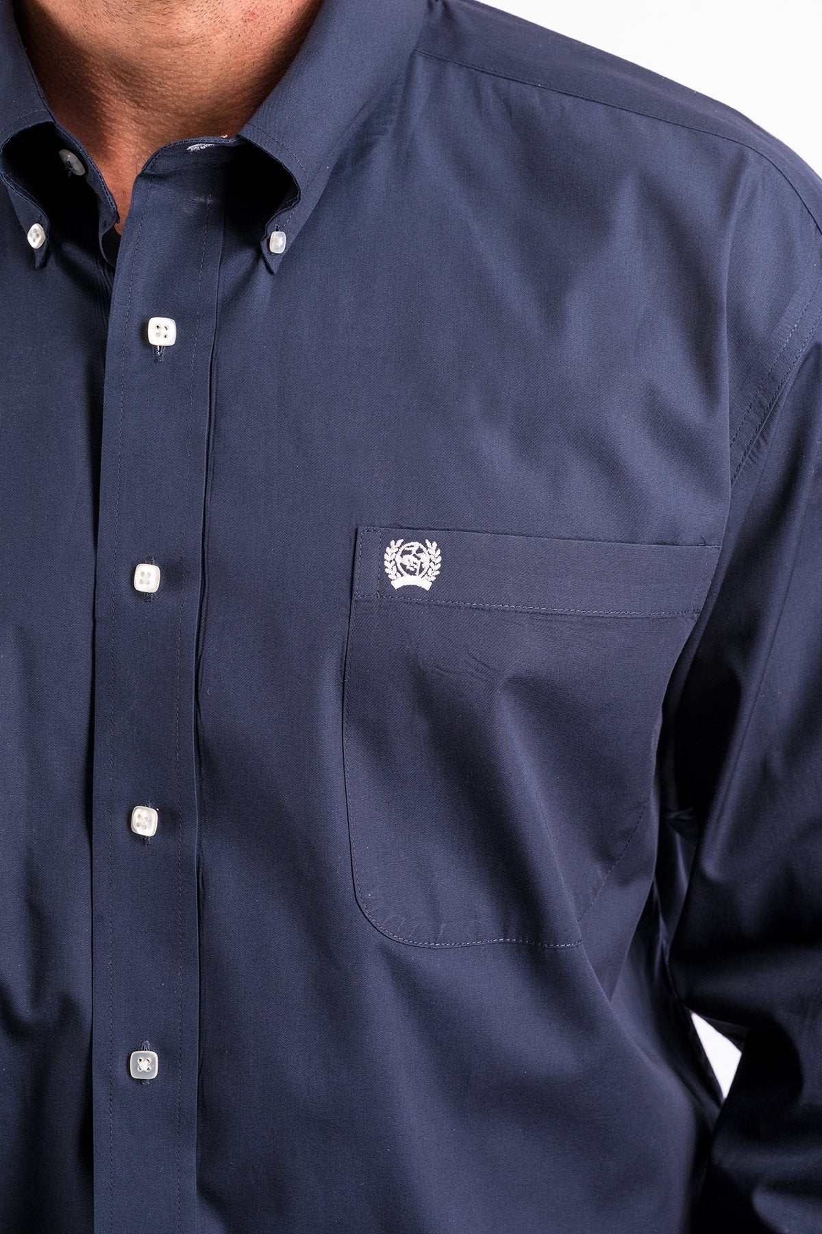 Buy Cinch Solid Navy Western Button 