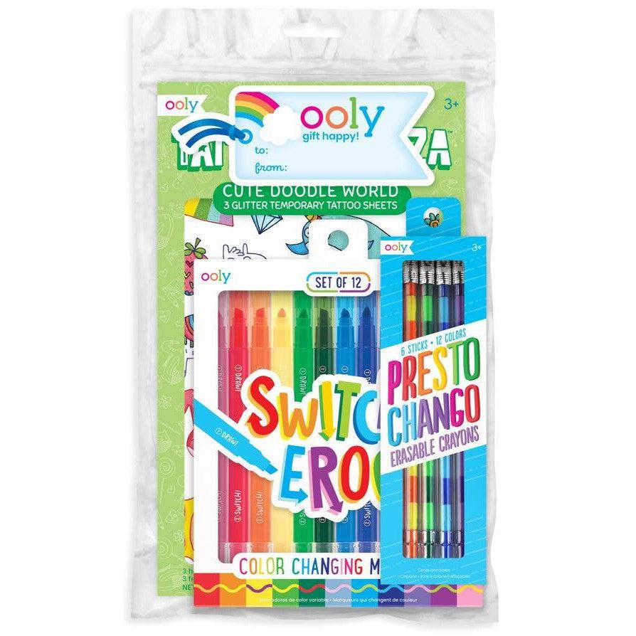 FunErasers-Rainbow Crayon Erasers (One Set)