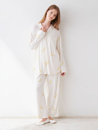 Sweet] Satin Sleep Shirt Long Sleeve Sleepwear