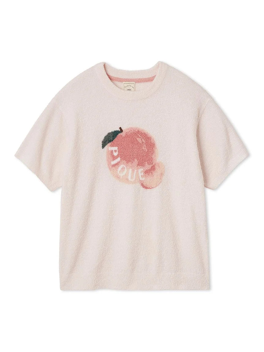 Fruit Jacquard Pullover Tops