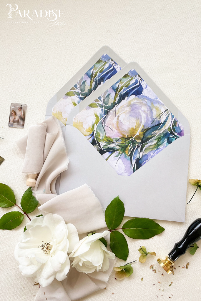 Haze Envelopes and Floral Envelope Liners – Paradise Invitations