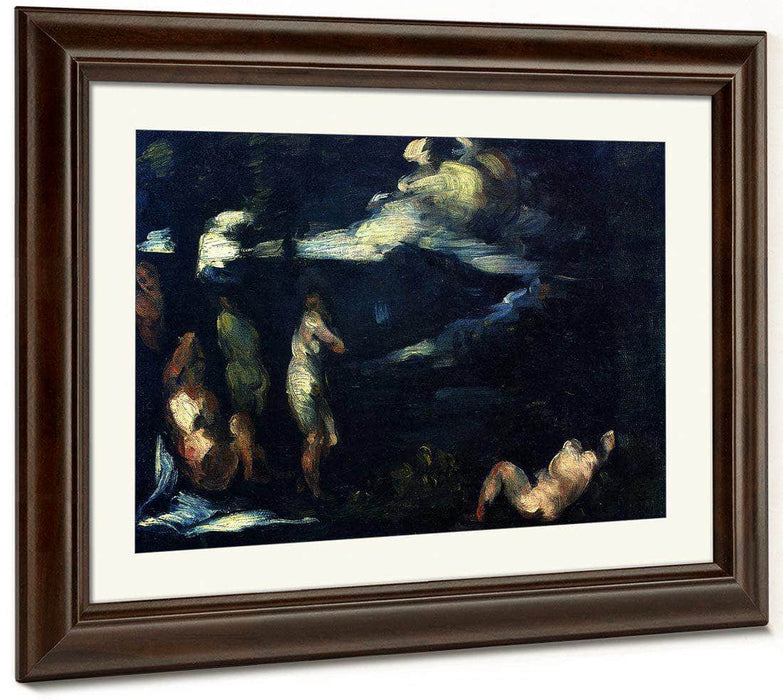 Bathers 1870 1 By Paul Cezanne