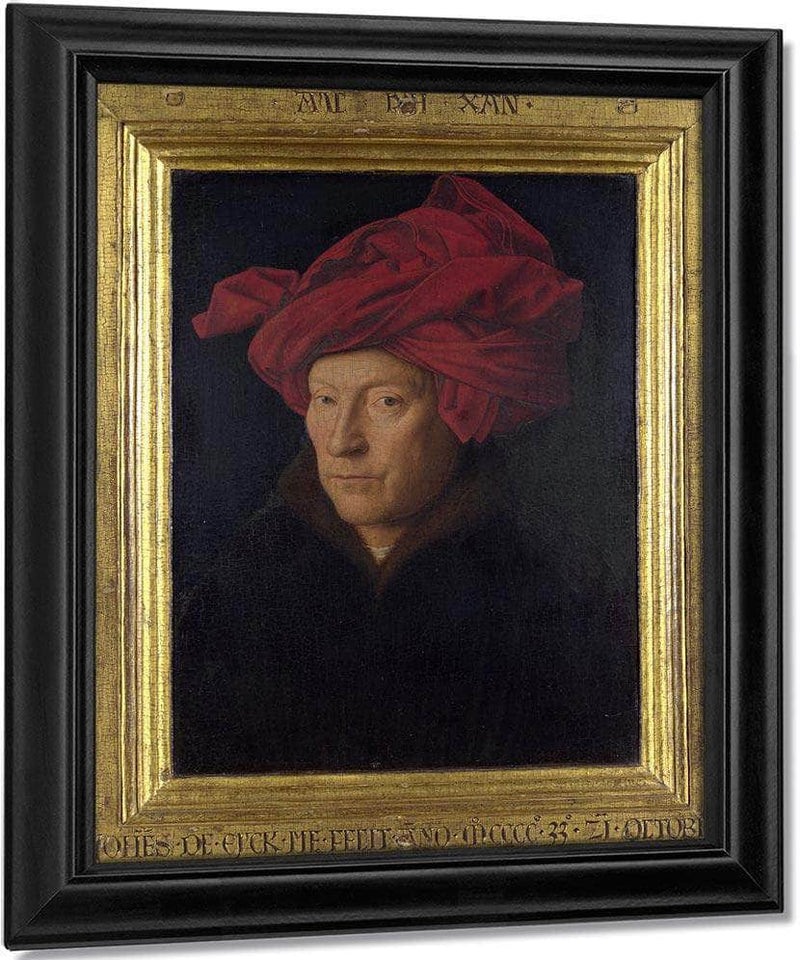 Man In A Red Turban (Formerly Self Po Print, Canvas Art, Framed Print ...
