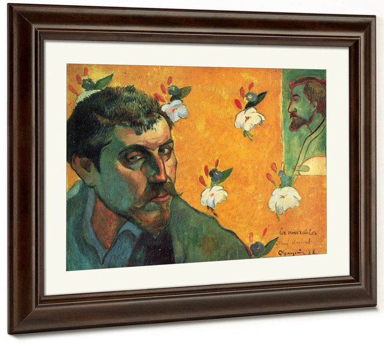 Self Portrait In The Role Of Jean Valjean 1888 45X55Cm Van Gogh Museum By Paul Gauguin